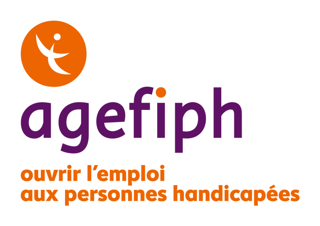 Logotype de l'agefiph (association de gestion du fonds pour l'insertion des personnes handicapées)